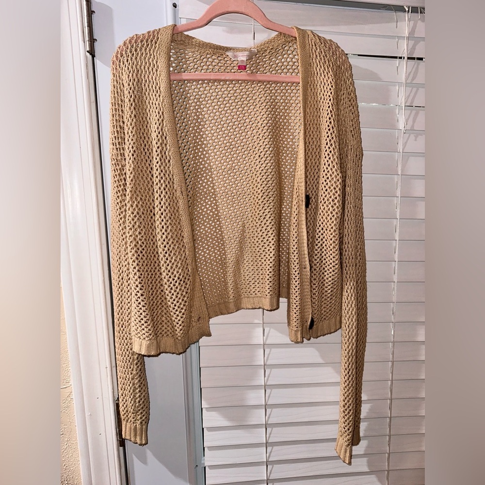 Holey knitted top